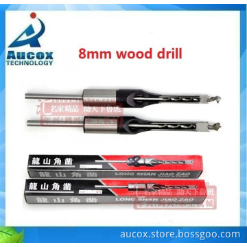 Longshan 5/16'' (8mm) woodworking square auger tools hole drilling electric drill wood drill chisel set